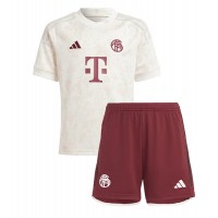 Echipament fotbal Bayern Munich Alphonso Davies #19 Tricou Treilea 2023-24 pentru copii maneca scurta (+ Pantaloni scurti)